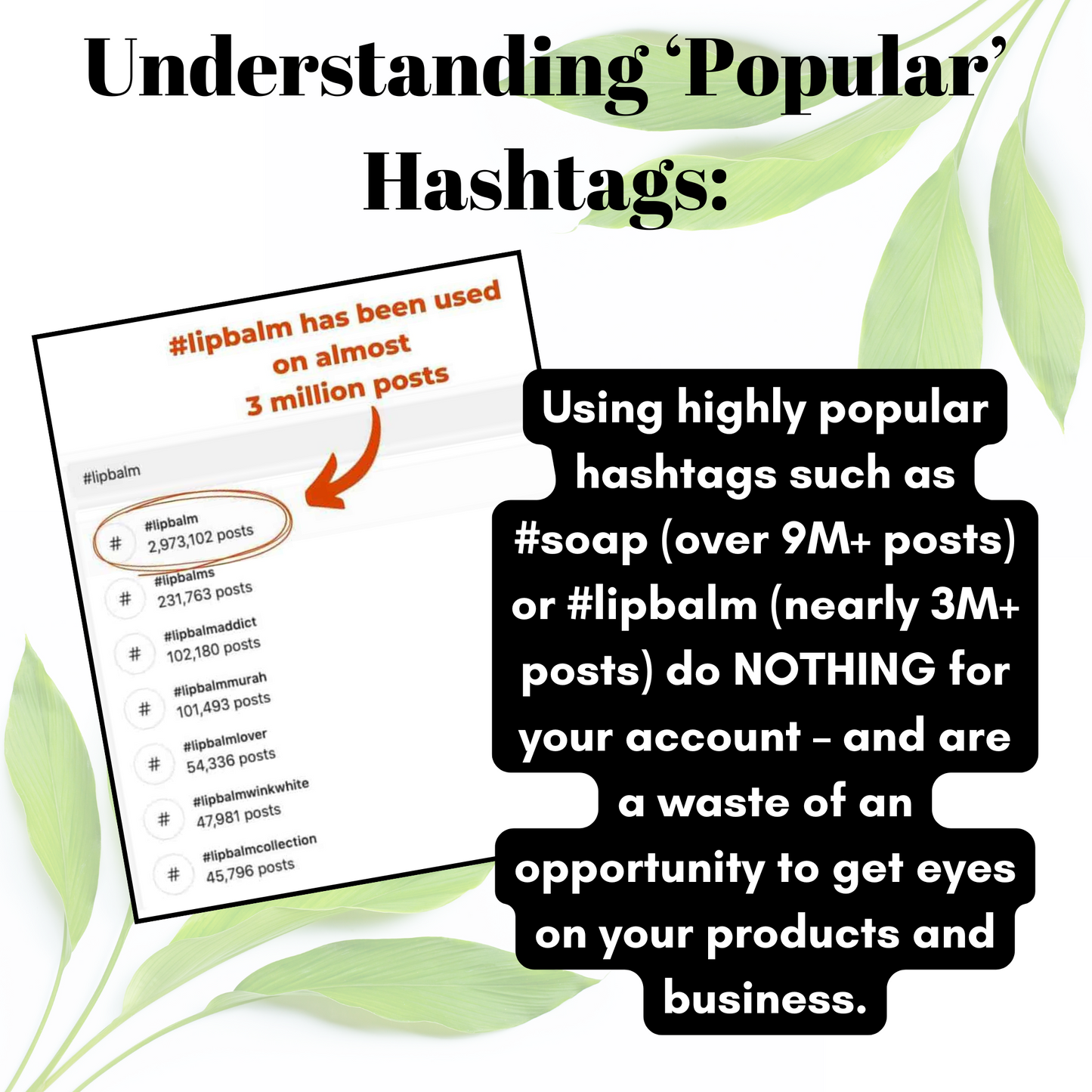 Skincare Business Instagram Hashtag Pack (PDF Download)