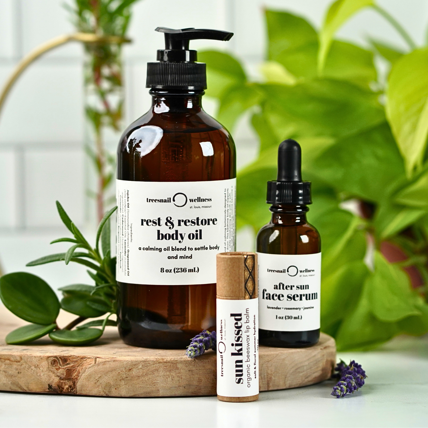 Natural After Sun Skincare Bundle by Treesnail Wellness
