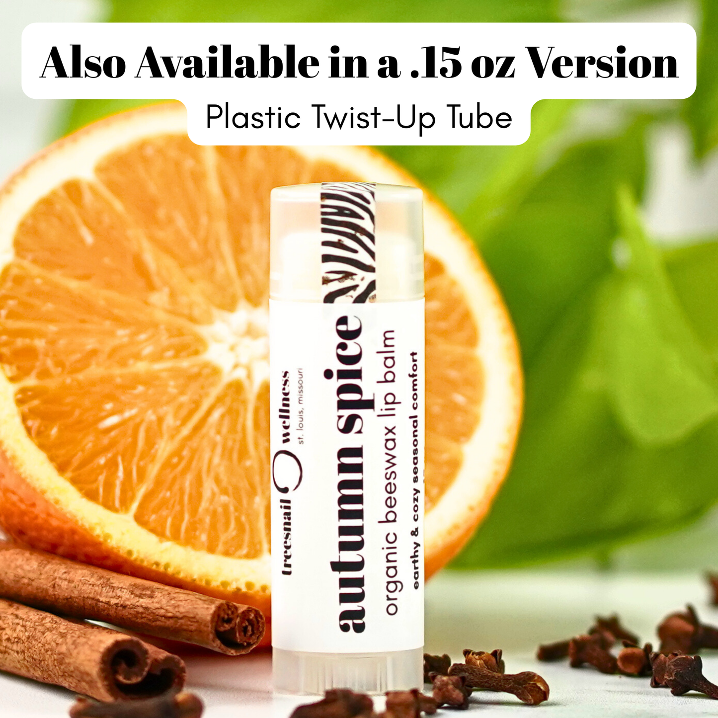 Autumn Spice Organic Lip Balm • Paperboard .30 oz, Limited Edition