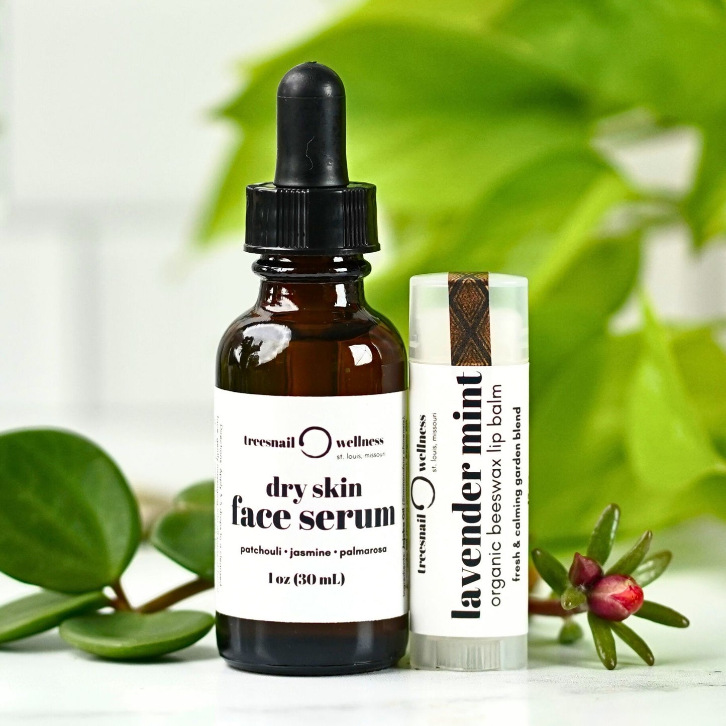Treesnail Wellness Face Serum and Lip Balm Duo, a build your own set adventure perfect for gifting.