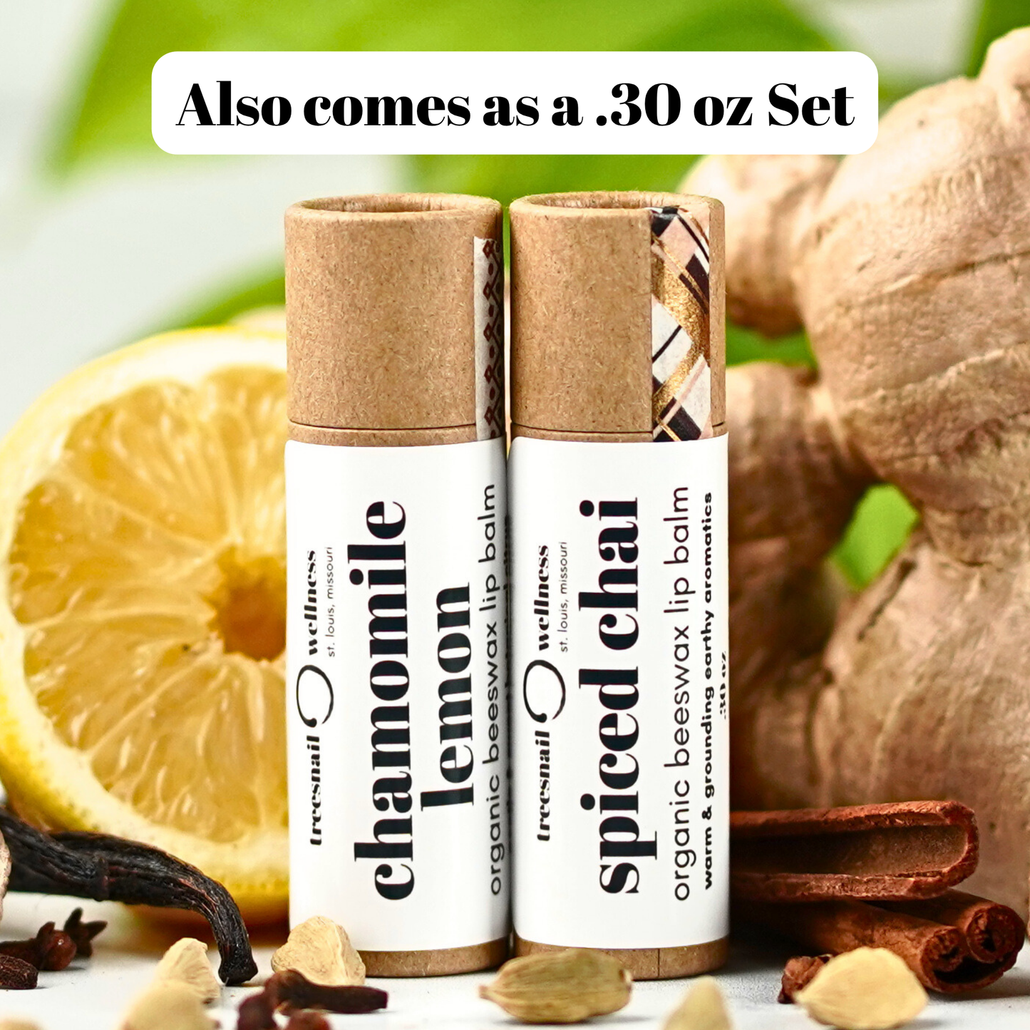 This gift set is also available in a larger .30 oz paperboard tube version.