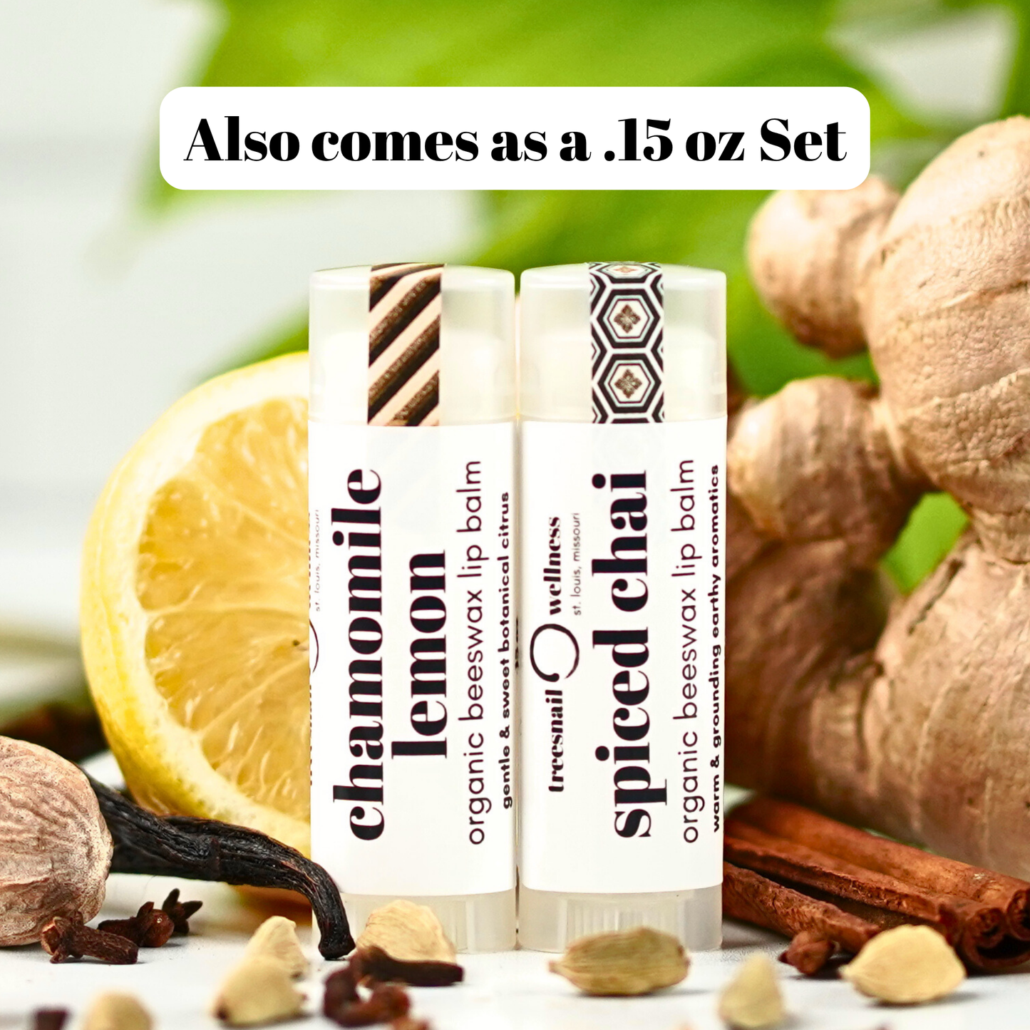 This gift set is also available in a smaller .15 oz plastic tube version.