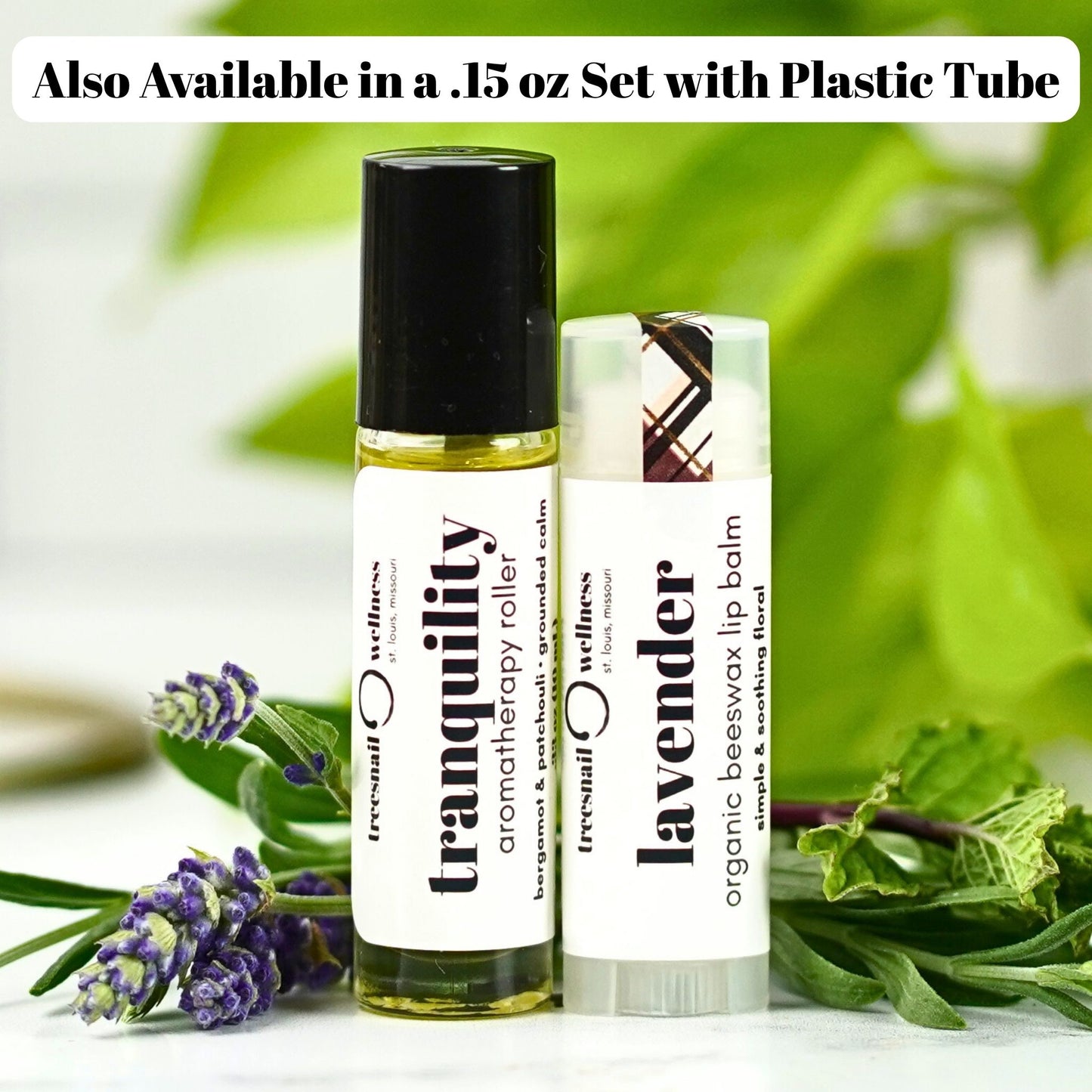 Also available in another set with a smaller .15 oz plastic twist-up tube.