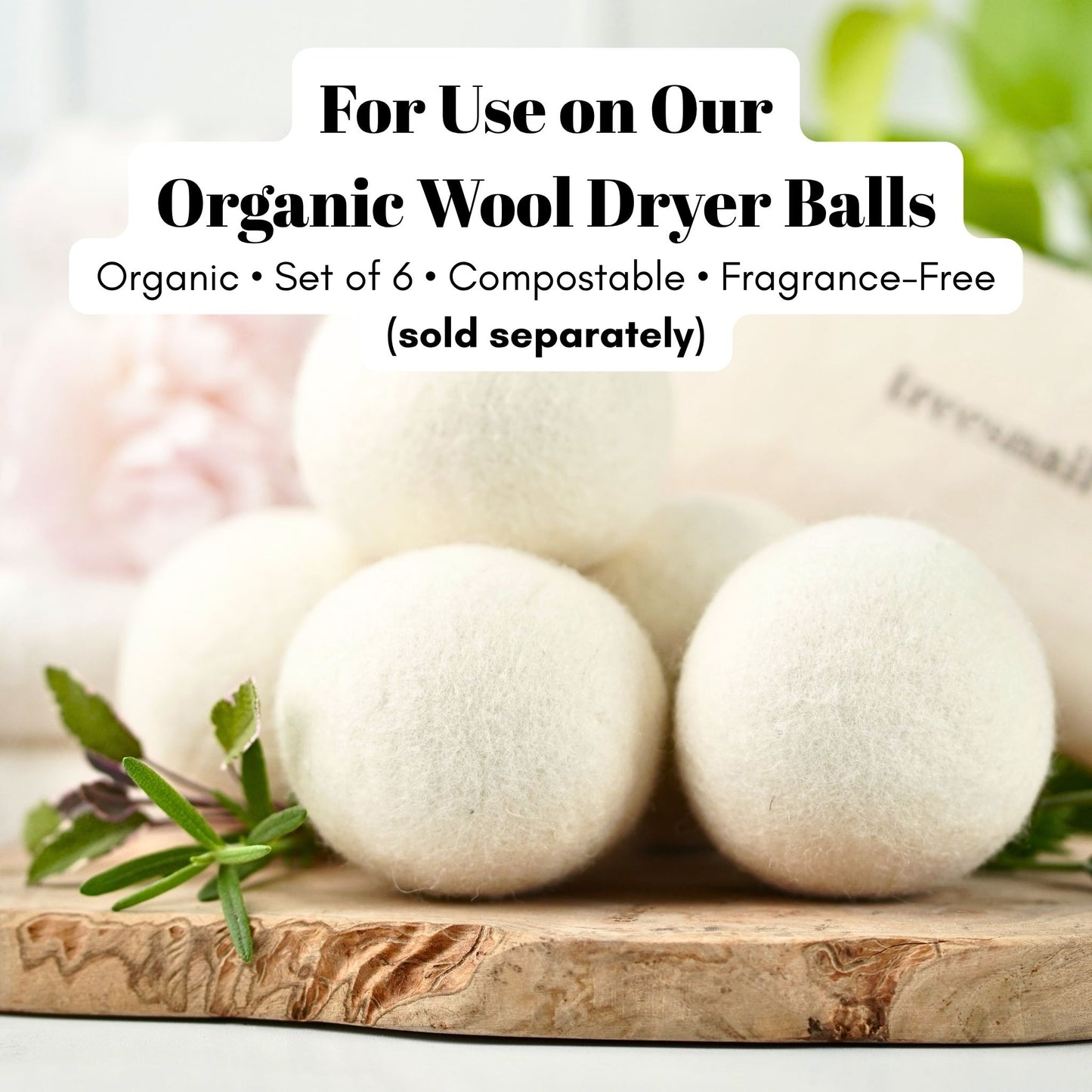 Wool dryer balls pair perfectly with our laundry lavender essential oil for the ultimate natural laundry combo for sensitive skin.