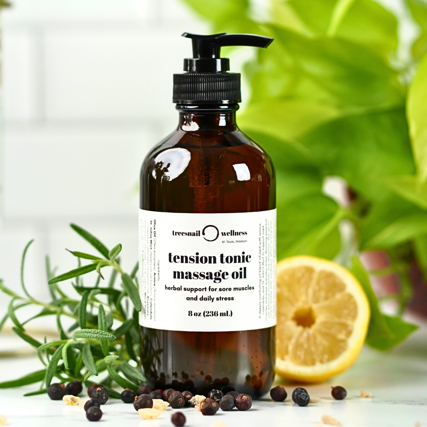 Tension Tonic Massage Oil by Treesnail Wellness