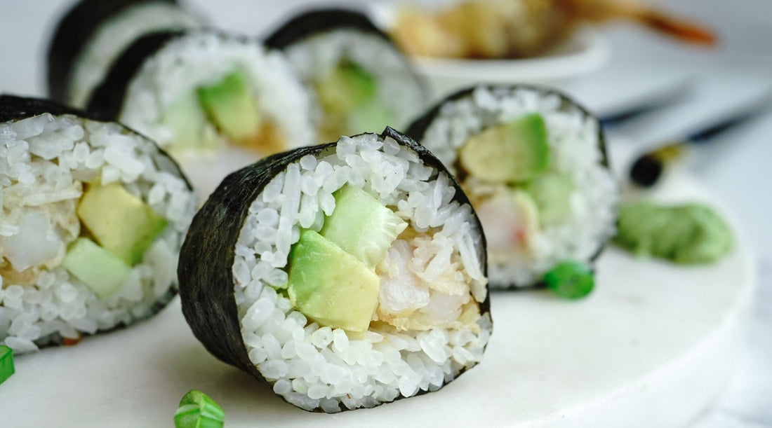 Cucumber and Avocado Sushi