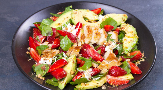 Grilled Chicken Spinach Salad with Strawberries Recipe