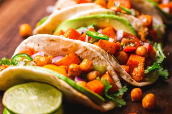 roasted vegetable tacos