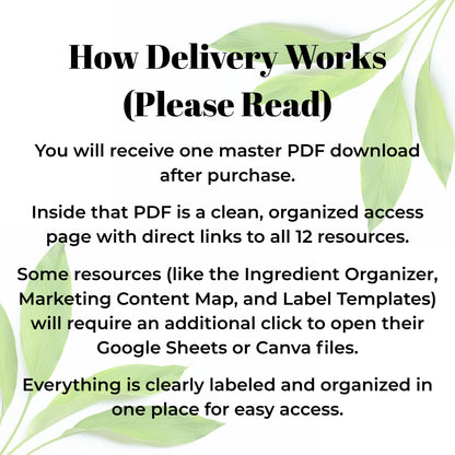 Handmade Skincare Business Foundations Bundle