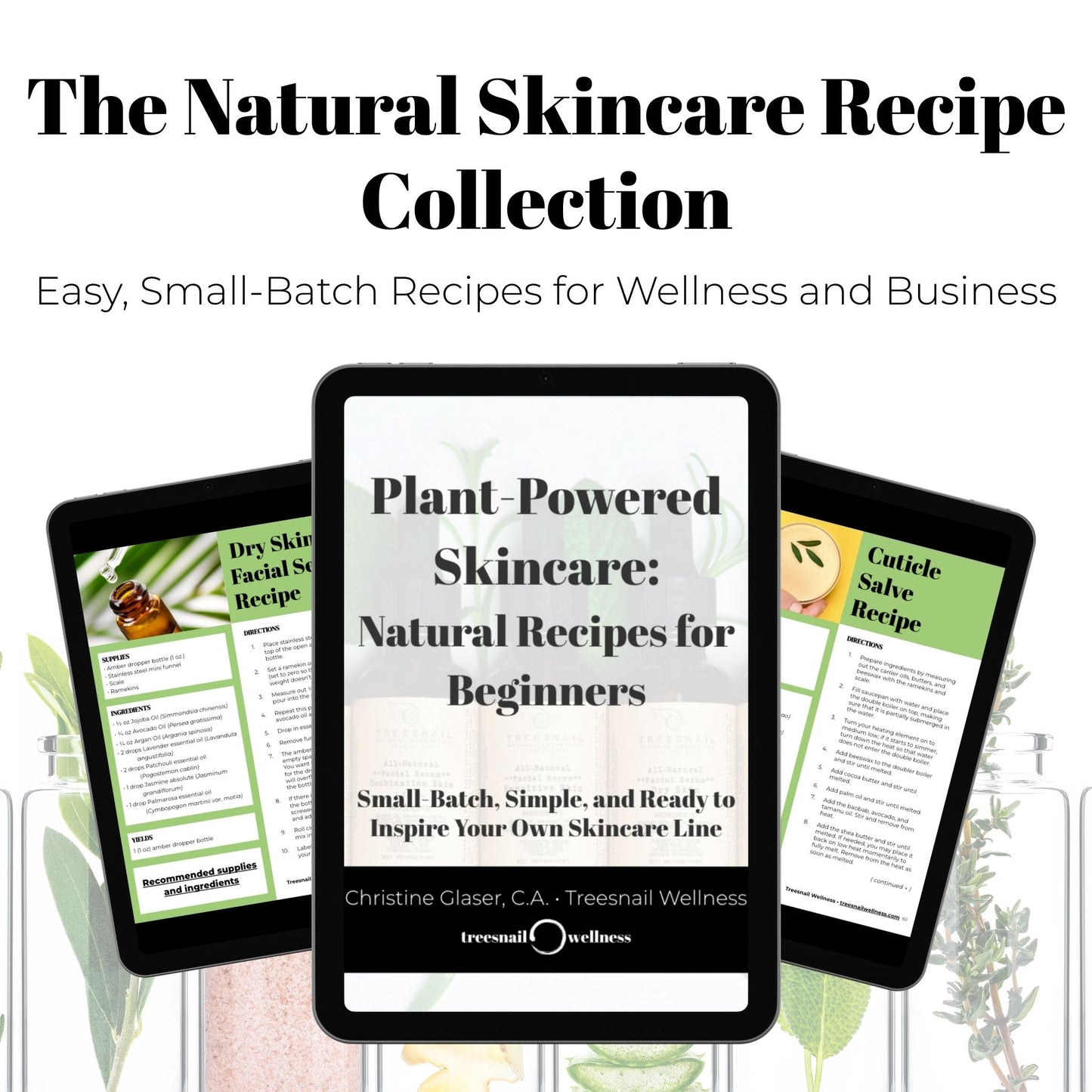 Natural Skincare Recipe Collection (Digital Download)