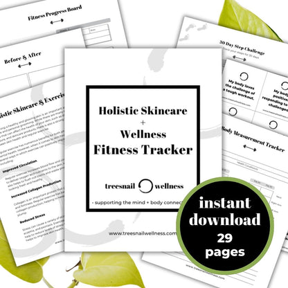 Holistic Skincare Fitness Tracker (Printable PDF)