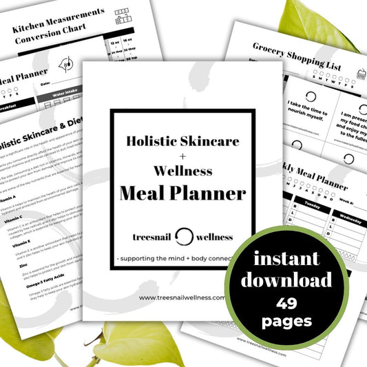 Holistic Skincare Meal Planner (Printable PDF)