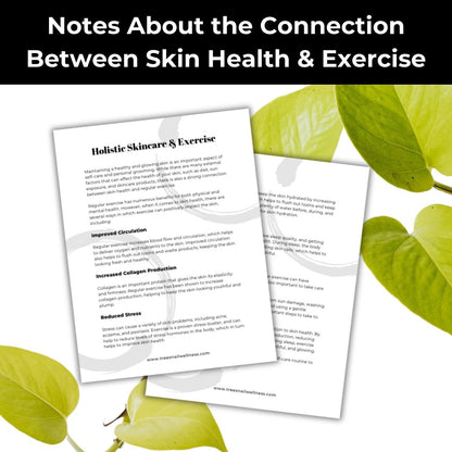 Holistic Skincare Fitness Tracker (Printable PDF)