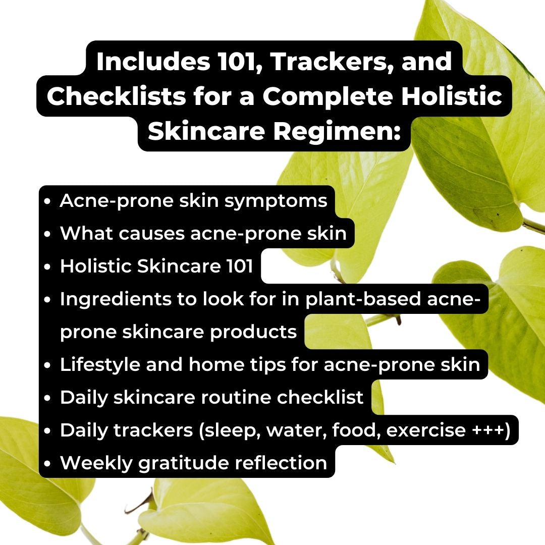 Holistic Skincare Guide for Acne-Prone Skin (Printable PDF)