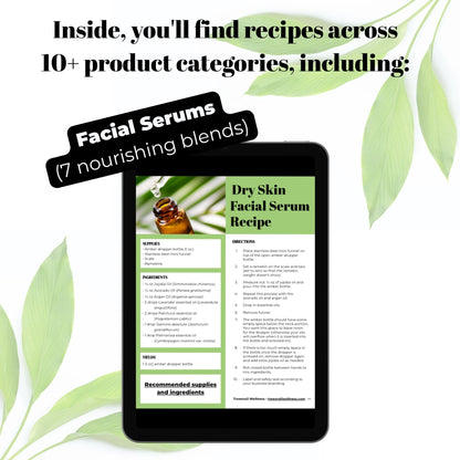 Natural Skincare Recipe Collection (Digital Download)