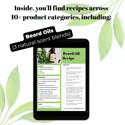 Natural Skincare Recipe Collection (Digital Download)