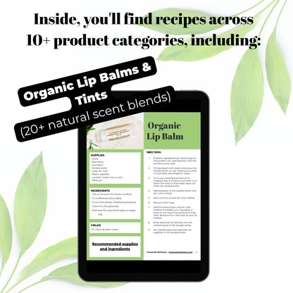 Natural Skincare Recipe Collection (Digital Download)