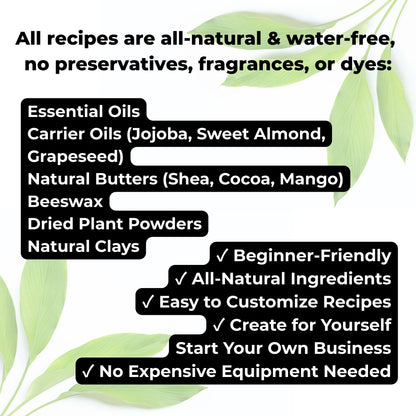 Natural Skincare Recipe Collection (Digital Download)