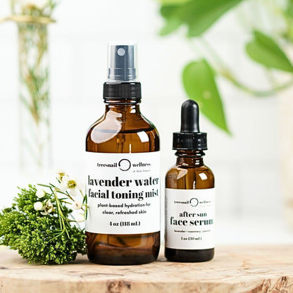 After Sun Natural Hydrosol + Face Serum Duo – Cool & Recover