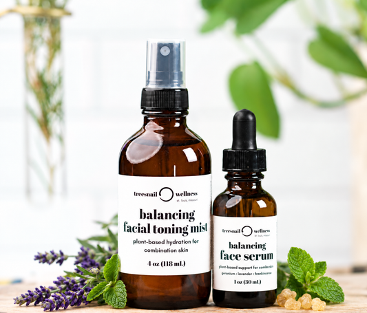 Combination Skin Natural Skincare Duo (Hydrosol + Face Serum)