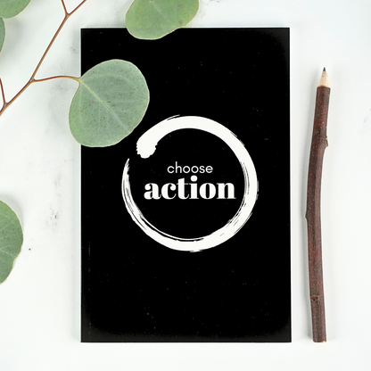 Choose Action Affirmation Notebook by Treesnail Wellness