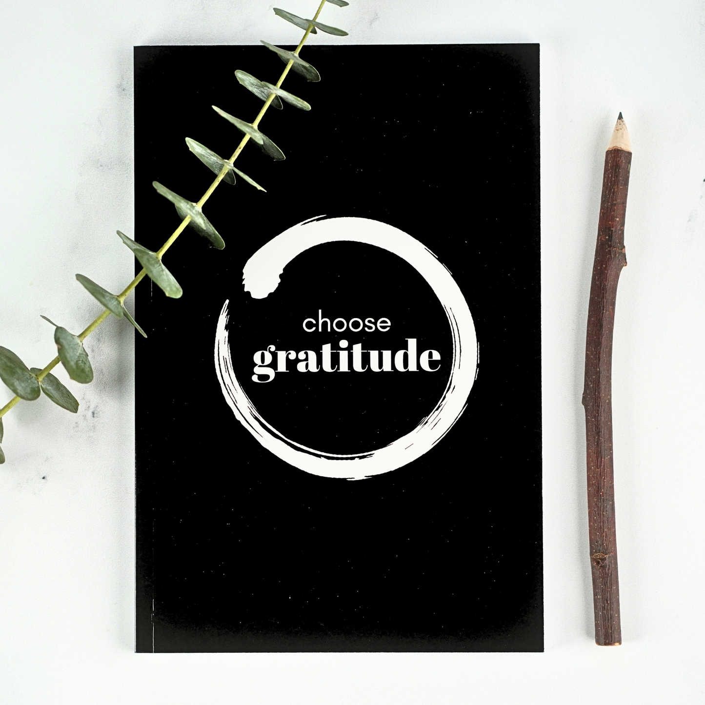 'Choose Gratitude' Affirmation Notebook (White or Black)