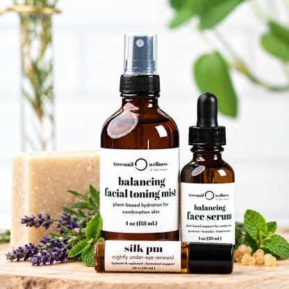 Combination Skin Natural Skincare Bundle (4-Step Routine)