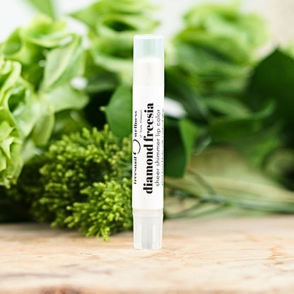 Diamond Freesia Lip Shimmer • Sheer Frosted Botanical Lip Balm (.07 oz)