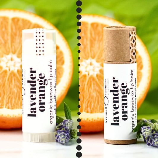 Treesnail Wellness Lavender Orange Organic Beeswax Lip Balm