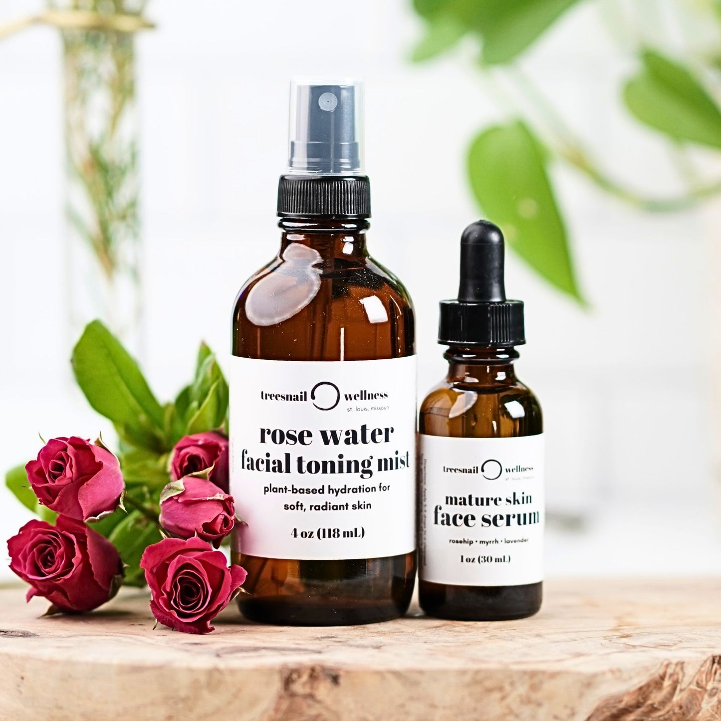 Mature Skin Natural Hydrosol + Face Serum Duo – Regenerate & Tone