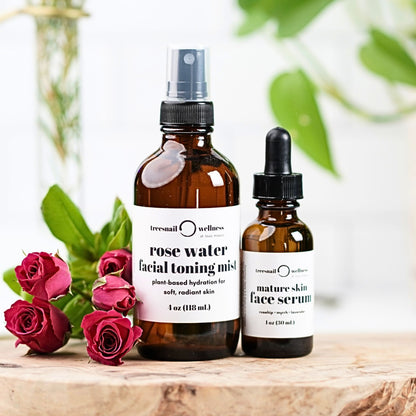 Mature Skin Natural Hydrosol + Face Serum Duo – Regenerate & Tone