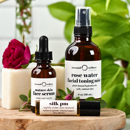 Mature Skin Natural Skincare Bundle (4-Step Routine)