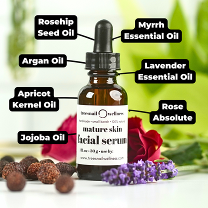 Mature Skin Face Serum (Myrrh + Rose)