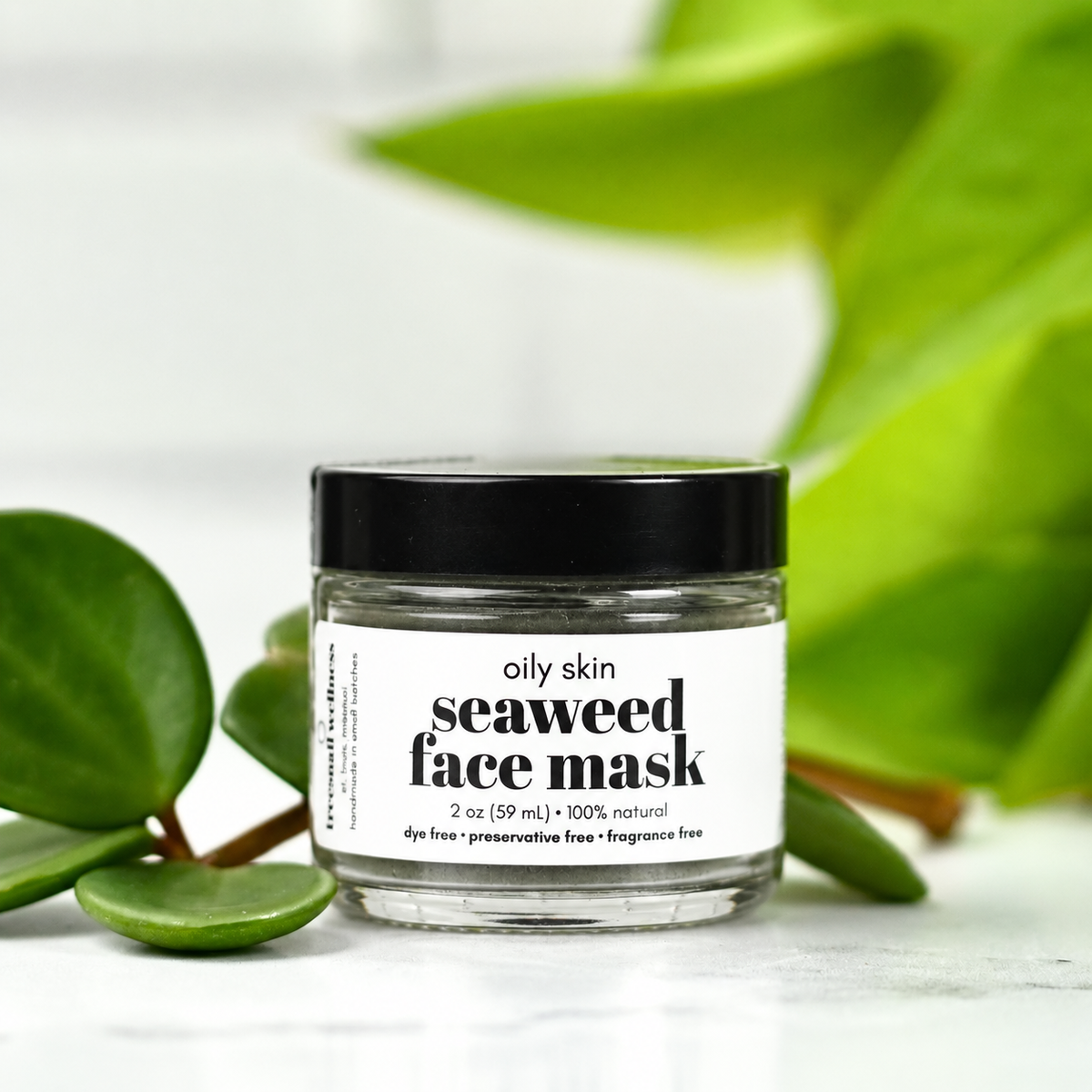 Oily Skin Organic Seaweed Face Mask (Charcoal + Clay Blend)