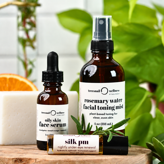 Oily Skin Natural Skincare Bundle (4-Step Routine)