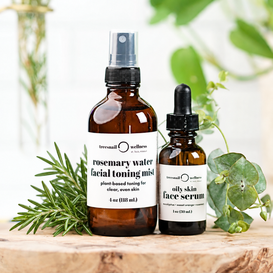 Oily Skin Natural Skincare Duo (Hydrosol + Face Serum)