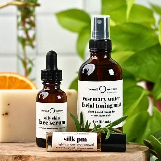 Oily Skin Natural Skincare Set (4-Step Routine)