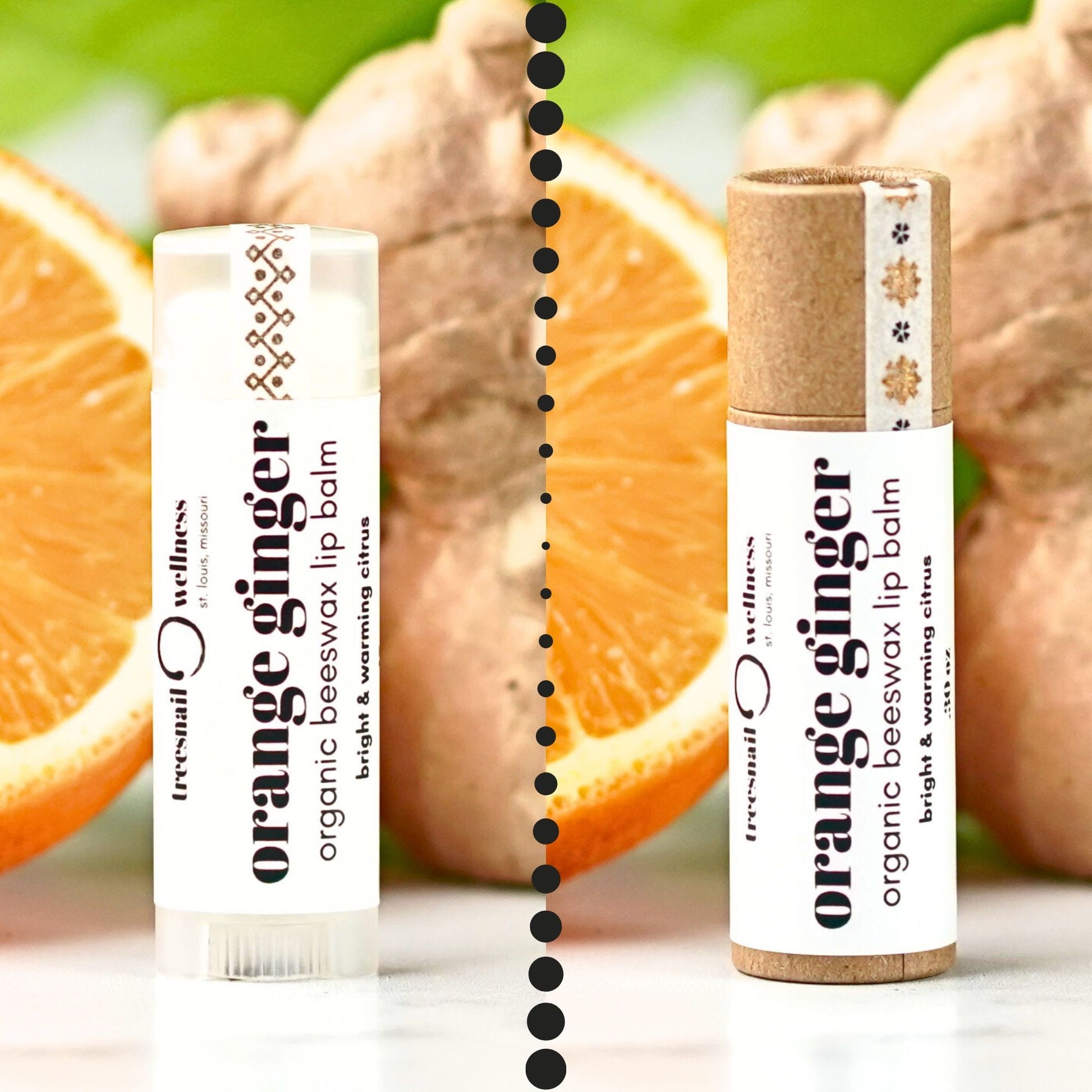 Treesnail Wellness Orange Ginger Organic Lip Balm