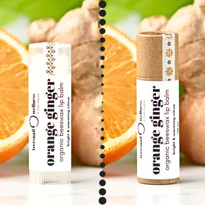 Treesnail Wellness Orange Ginger Organic Lip Balm