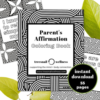 Affirmation Coloring Book for Parents (Printable PDF)