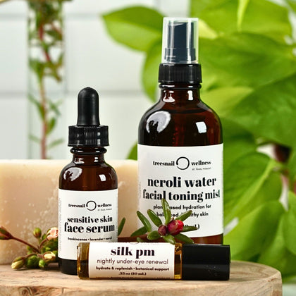 Sensitive Skin Natural Skincare Bundle by Treesnail Wellness