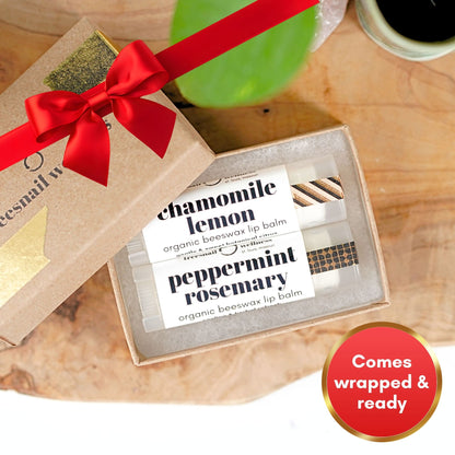 Mix & Match Set of 2 Organic Lip Balms • Classic .15 oz (Ready to Gift)