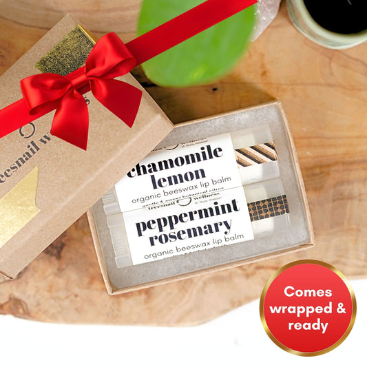 Mix & Match Set of 2 Organic Lip Balms • Classic .15 oz (Ready to Gift)