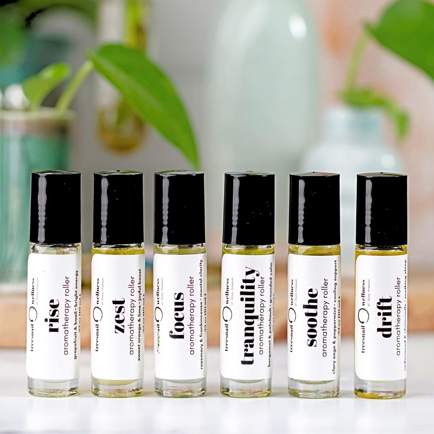 Aromatherapy Roller Set of 6— Complete Daily Support (Wrapped)