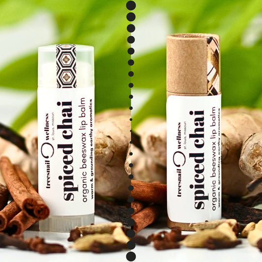 Spiced Chai Organic Lip Balm by Treesnail Wellness