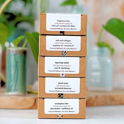 Natural Soap Bar Bundle (Five-Bar Variety Set)