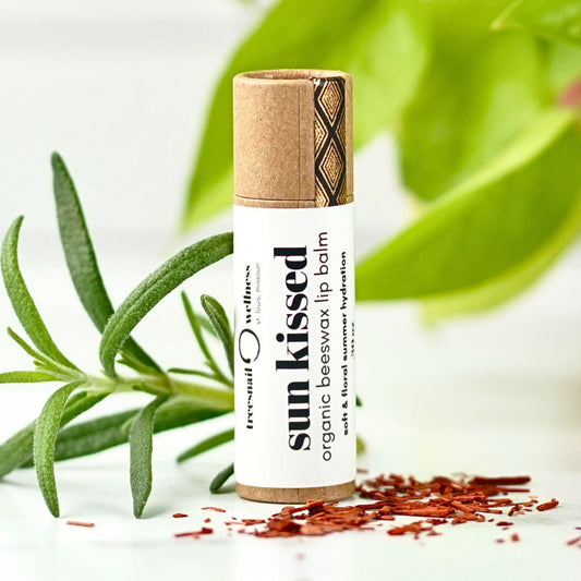 Sun Kissed Natural Lip Balm – Hydrating Organic Lip Care (.30 oz Eco Tube)