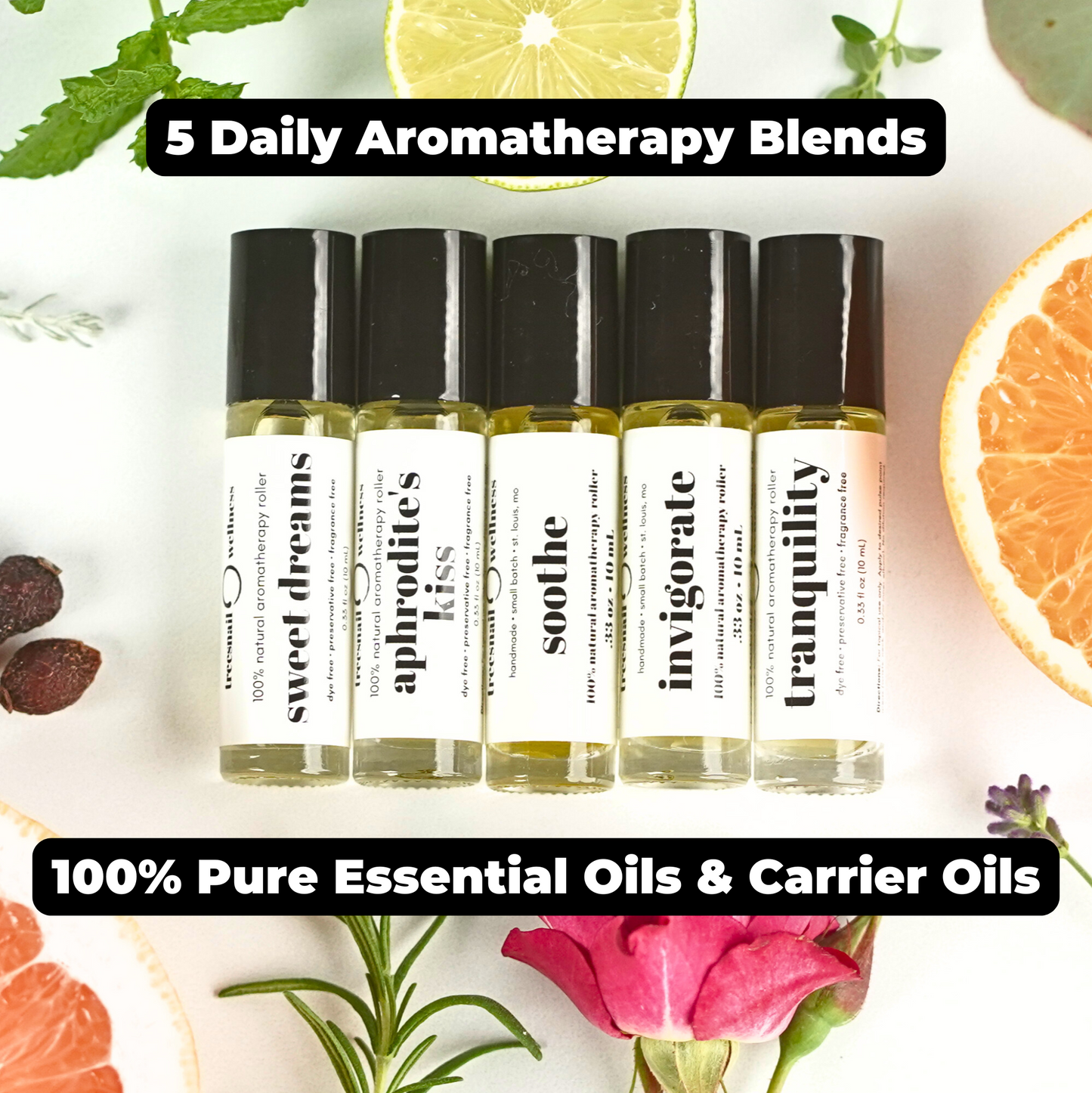 Invigorate Aromatherapy Roller (Rosemary + Grapefruit)